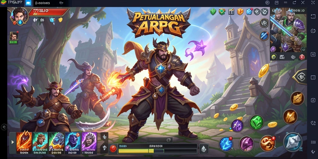 Screenshot gameplay 171SLOT menunjukkan aksi pertarungan yang mendebarkan.