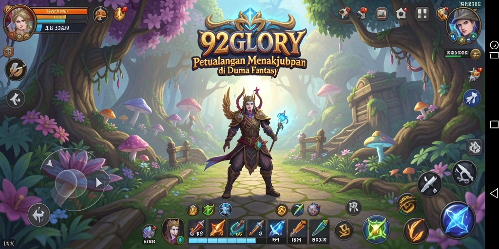 Menampilkan gameplay penuh aksi dan petualangan dari 92GLORY.