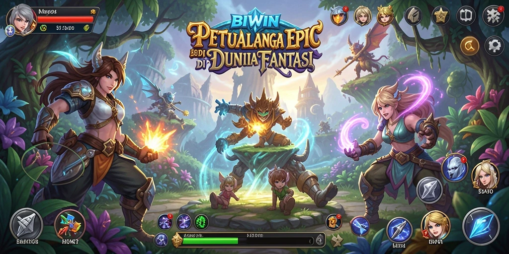 Screenshot gameplay BIWIN menampilkan aksi RPG yang mendebarkan.
