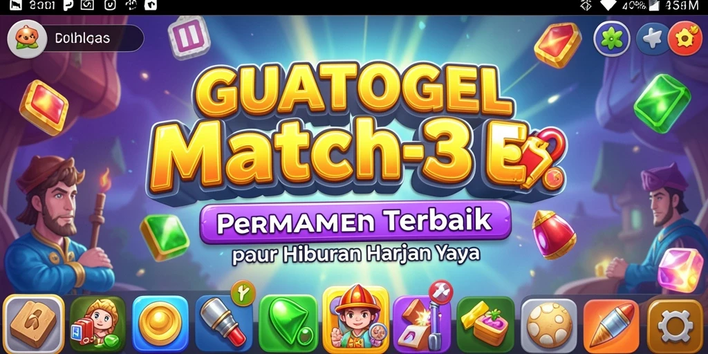 Tampilan permainan GUATOGEL yang menarik dan penuh warna.