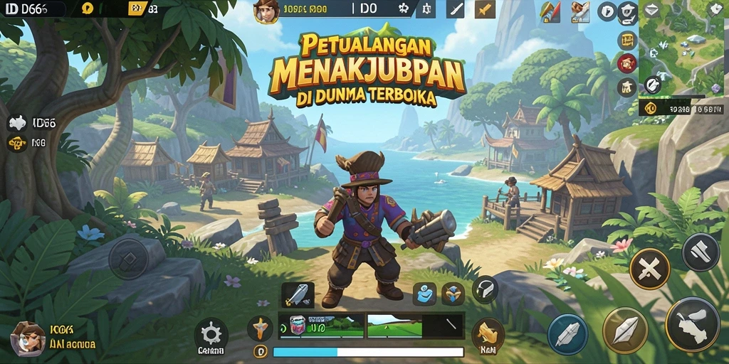 Tampilan gameplay Open World yang menakjubkan di ID66.