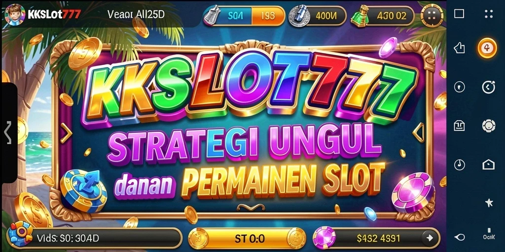 Screenshot gameplay KKSLOT777 menunjukkan strategi dan elemen kompetitif.