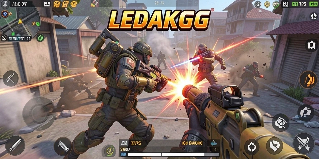 Gameplay intens dari LEDAKGG dalam aksi.