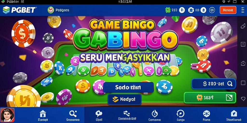 Tampilan gameplay Bingo yang mengasyikkan di PGBET.
