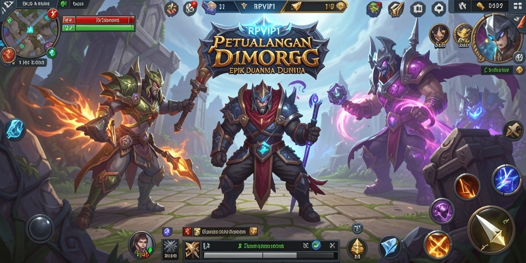 Screenshot gameplay RPVIP1 menampilkan aksi seru dan grafis yang indah.